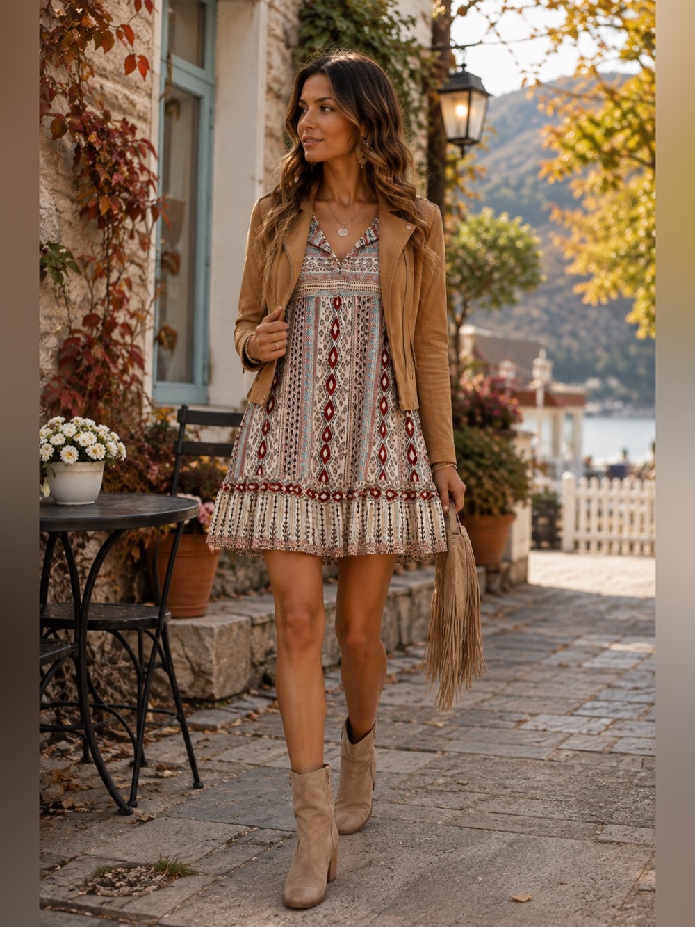 Bohemian Patterned relaxed fit Dress